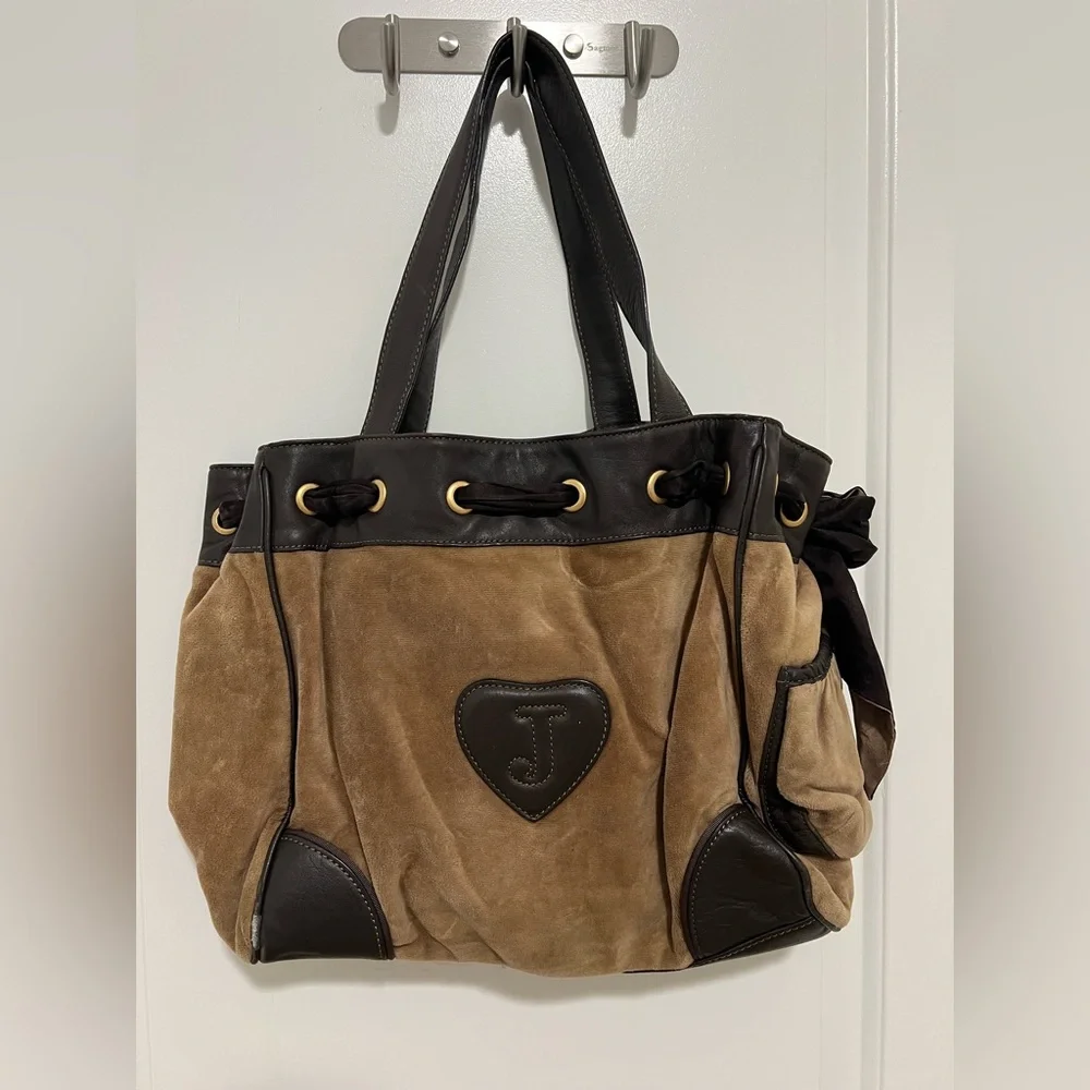 Juicy Couture, Tote Bag, Tan and Brown - Picture 5 of 10